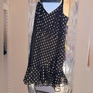 Black and gold Banana Republic cocktail dress